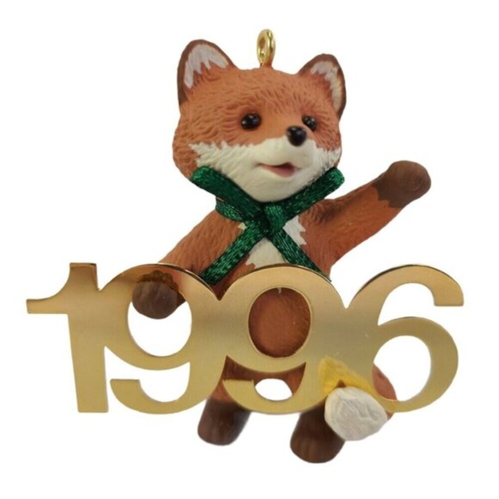 Hallmark Christmas Ornament Red Fox‎ 1996 Fabulous Decade QX5661 Vintage